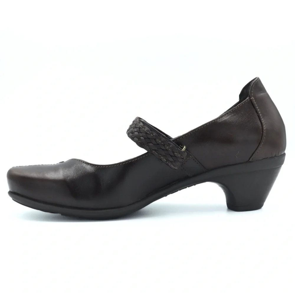 NAOT Forward Mary Jane Shoes Women’s EU 39 US 8 Brown Leather Comfort Low Heel - Picture 4 of 11